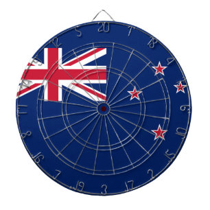 Dartboard with Flag of New Zealand