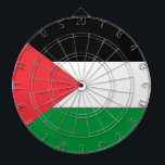 Dartboard with Flag of Palestine<br><div class="desc">Add a unique touch to your game room or home bar with this custom dartboard featuring the flag of Palestine — a perfect blend of fun and patriotic pride. This dartboard not only provides hours of entertainment but also serves as a meaningful display of Palestinian heritage. The vibrant flag design...</div>