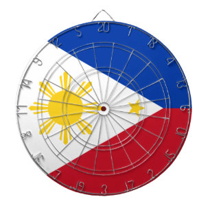 Dartboard with Flag of Philippines