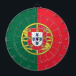 Dartboard with Flag of Portugal<br><div class="desc">Transform your game room into a tribute to Portuguese pride with our dartboard featuring the flag of Portugal! Crafted with precision and passion, this dartboard proudly displays the vibrant red and green colours of the Portuguese flag, symbolising the nation’s rich history, maritime heritage, and cultural unity. Whether you have Portuguese...</div>