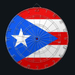 Dartboard with Flag of Puerto Rico, USA<br><div class="desc">Bring excitement to your game room with a touch of Puerto Rican pride with our exclusive dartboard featuring the flag of Puerto Rico! Designed for both fun and cultural expression, this dartboard is more than just a game accessory; it’s a celebration of Puerto Rican heritage and pride. The striking design...</div>