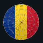 Dartboard with Flag of Romania<br><div class="desc">Add a touch of Romanian pride to your game room with our exclusive dartboard featuring the flag of Romania! Crafted with meticulous attention to detail, this dartboard is more than just a gaming accessory; it’s a celebration of Romania’s heritage and cultural pride. The vibrant design prominently displays the iconic Romanian...</div>