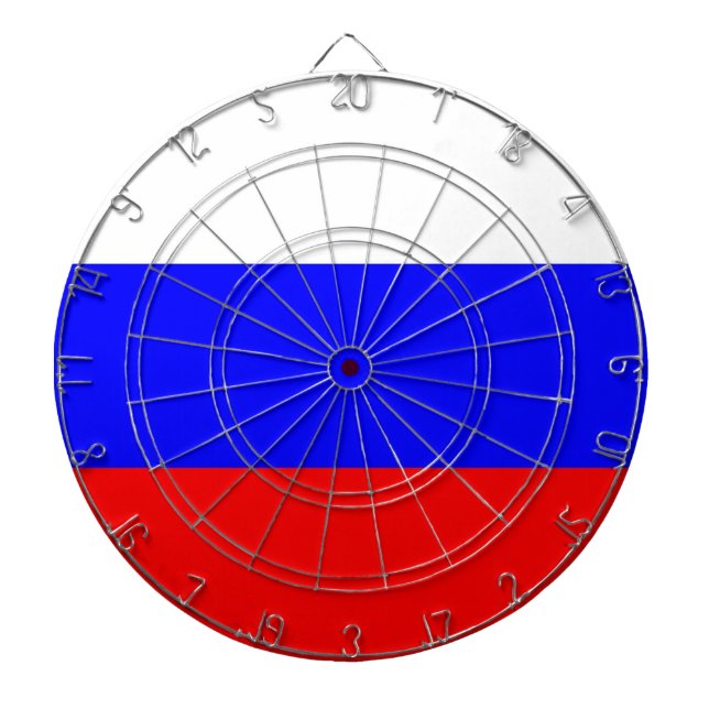 Dartboard with Flag of Russia (Front)