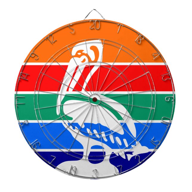 Dartboard with Flag of St. Petersburg, Florida (Front)