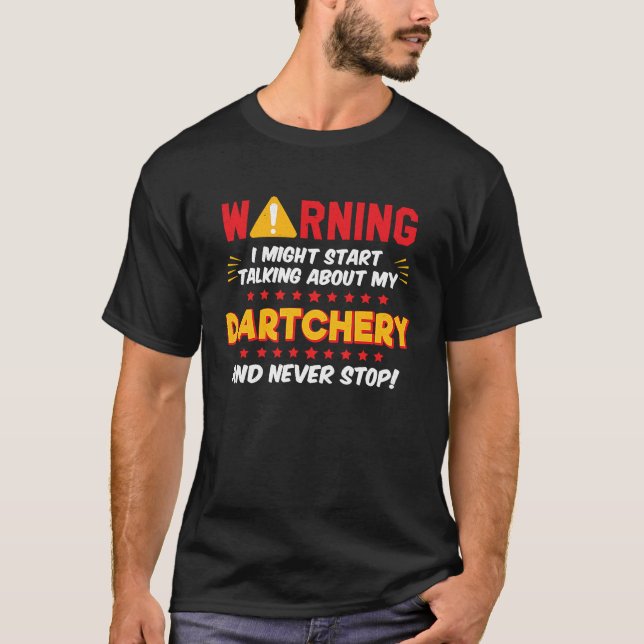Dartchery Darts and Archery Joke Graphic T-Shirt (Front)