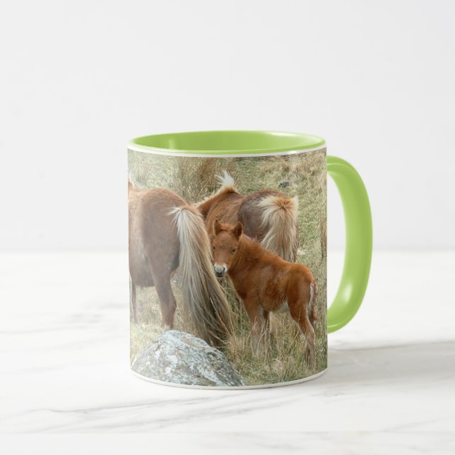 Dartmoor Horses, England Tea/Coffee Mug (Front Right)