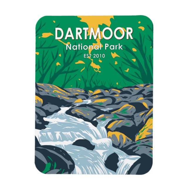 Dartmoor National Park Becky Falls England Magnet (Vertical)