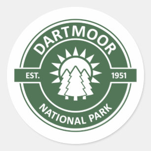 Dartmoor National Park Classic Round Sticker