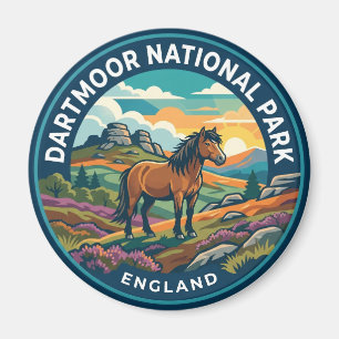 Dartmoor National Park Horse United Kingdom Magnet