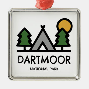 Dartmoor National Park Metal Tree Decoration