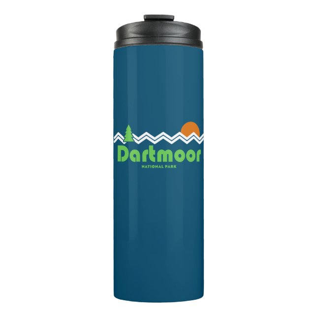 Dartmoor National Park Retro Thermal Tumbler (Front)