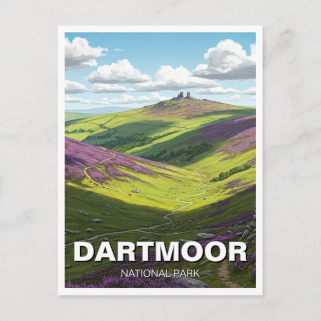 Dartmoor National Park Travel Postcard (Front)