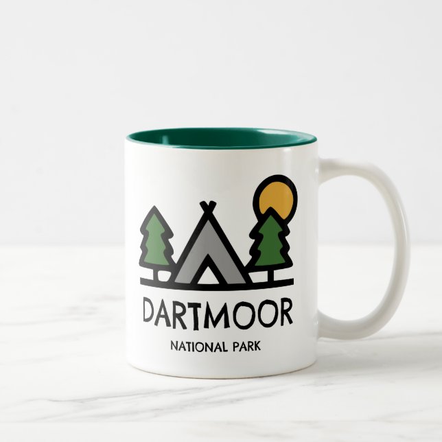 Dartmoor National Park Two-Tone Coffee Mug (Right)