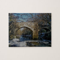 Dartmoor River Dart Holne New Bridge Winter
