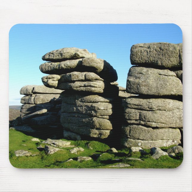 Dartmoor tor rocks mouse mat (Front)