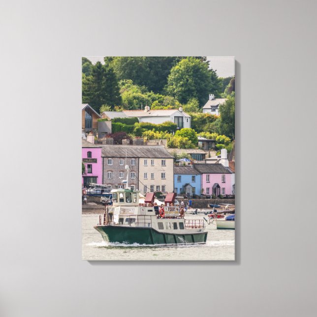 Dartmouth harbour view canvas print (Front)