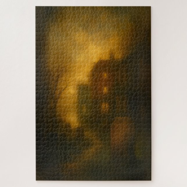 Dartmouth Village Twilight Turner Style Art Puzzle (Vertical)