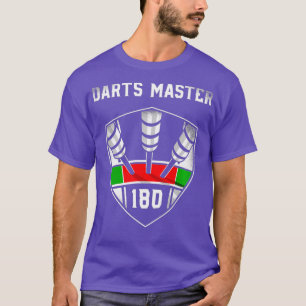 Darts 180 Emblem or Ton 80 Darts Master Darts T-Shirt