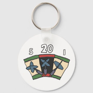 Darts 180 key ring