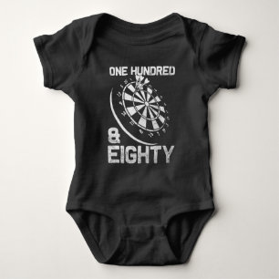 Darts 180 Triple 20 Dartboard One hundred and eigh Baby Bodysuit