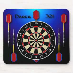 Darts 301 blue mouse mat