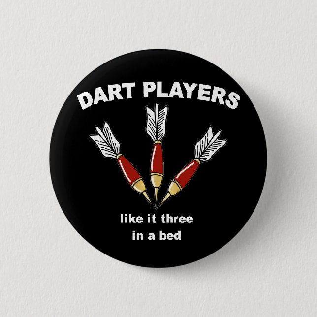 Darts 6 Cm Round Badge (Front)