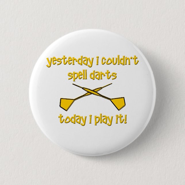 Darts 6 Cm Round Badge (Front)