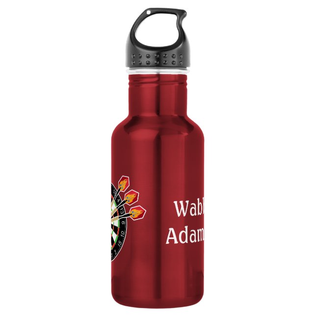 Darts and Dartboard personalised  532 Ml Water Bottle (Front)