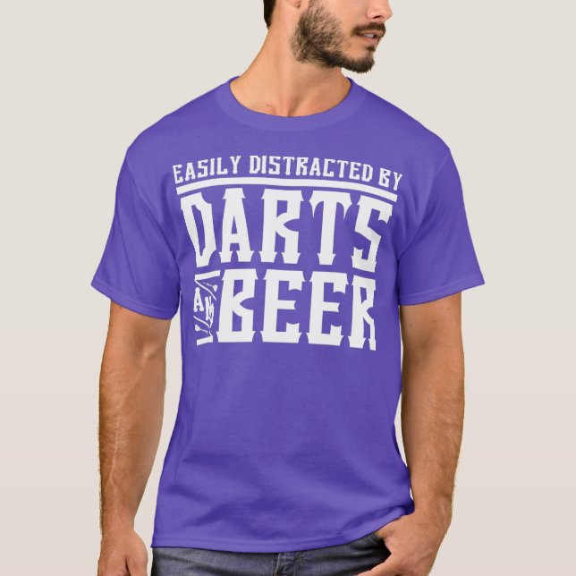 Darts  Beer Dart Player T-Shirt (Front)