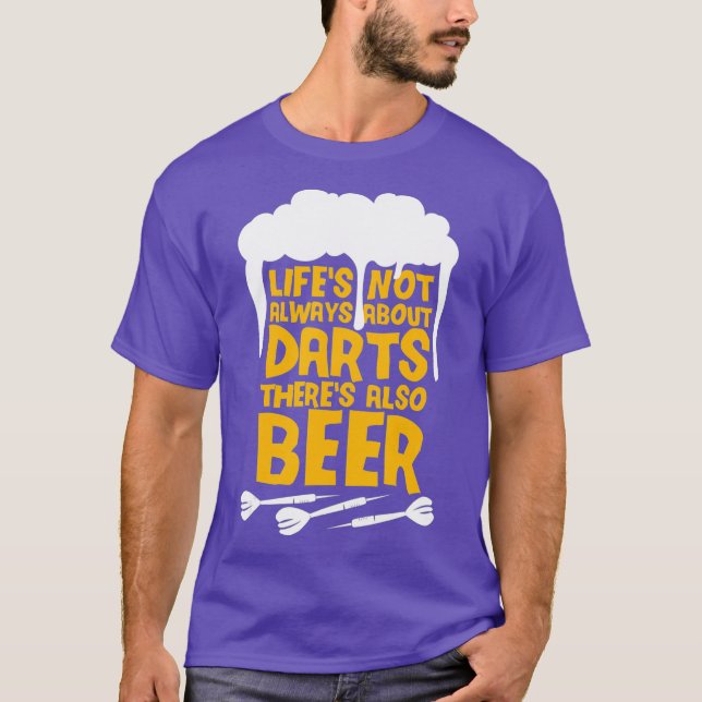 Darts  Beer Funny Dart Player T-Shirt (Front)
