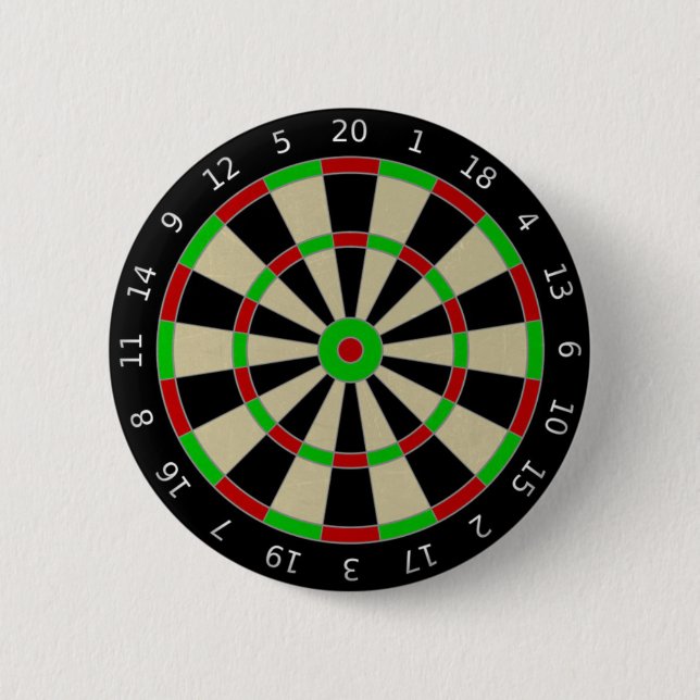 Darts Board Lapel Pin Button Badge (Front)