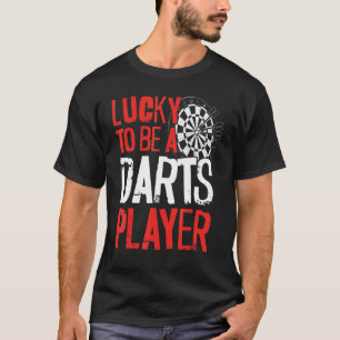 Darts Board Vintage Lucky To Be A Darts Player T-Shirt
