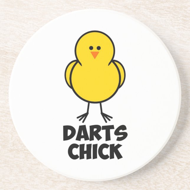 Darts Chick Coaster (Front)