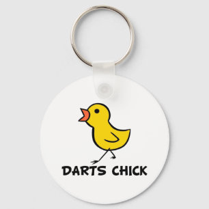 Darts Chick Keychain