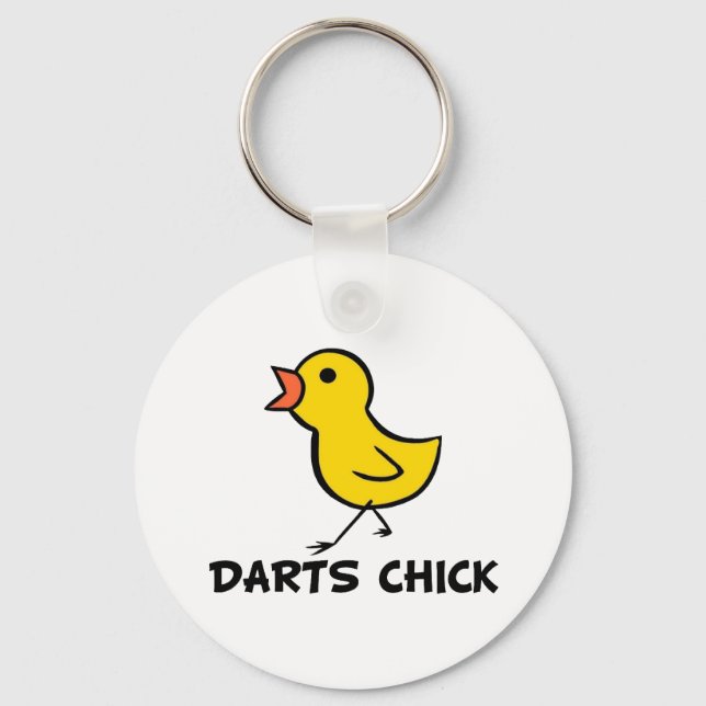 Darts Chick Keychain (Front)