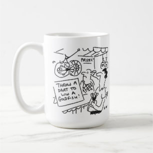 Darts Competition - Win a Goldfish - Fairground Coffee Mug