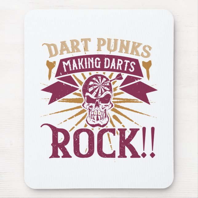 Darts - Dart Punks Making Darts Rock! Mouse Mat (Front)