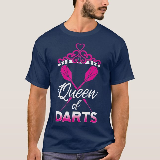 Darts Dart-Throwing Bullseye Dartist Dartboard T-Shirt (Front)