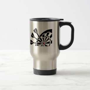 Darts dartboard travel mug