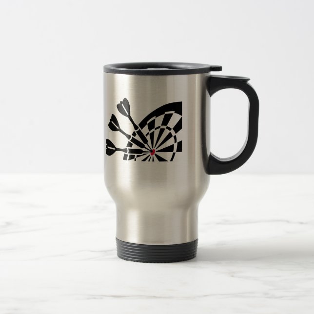 Darts dartboard travel mug (Right)
