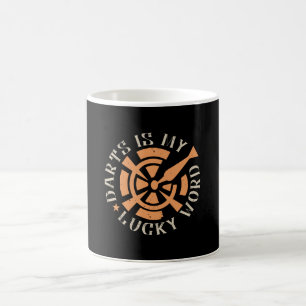 Darts - Darts Is My Lucky Word Coffee Mug