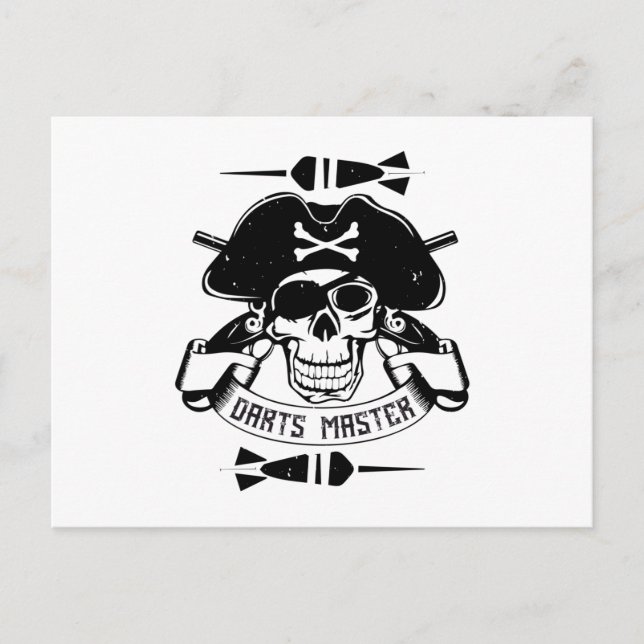 Darts - Darts Master Skull Postcard (Front)