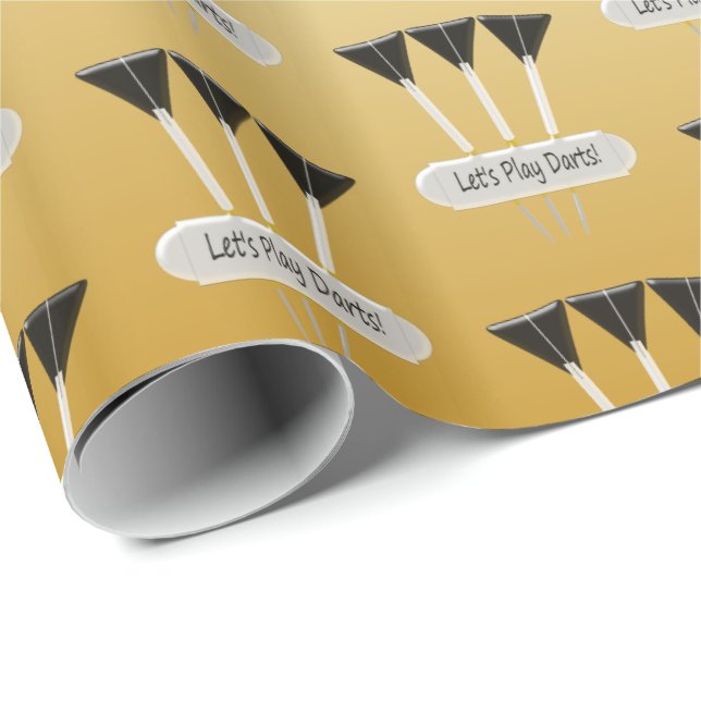Darts Design Wrapping Paper (Roll Corner)