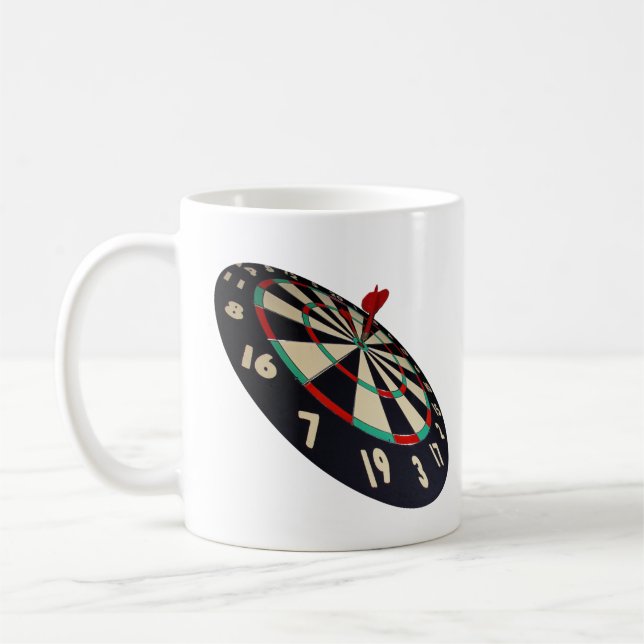 Darts Destination Bullseye, Coffee Mug (Left)