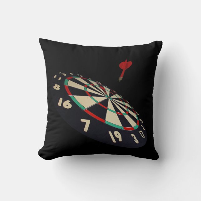 Darts Destination Bullseye, Throw Cuchion Cushion (Front)