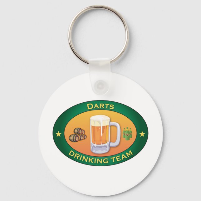 Darts Drinking Team Key Ring (Front)