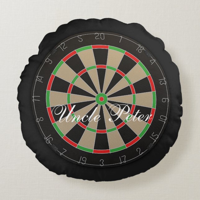 Darts Fans 🎯😍 Dartboard Round Cushion (Front)