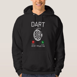 Darts Funny Dart Is Calling And I Must Go Boy Hoodie
