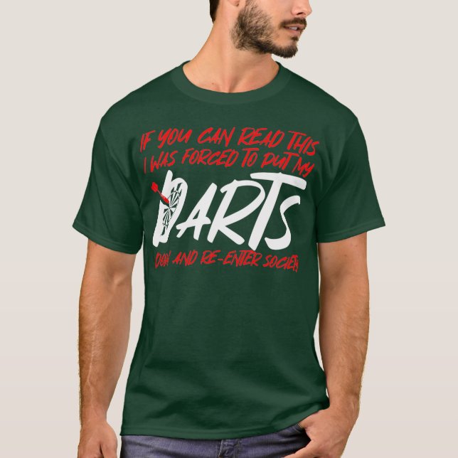 Darts Funny Dart Player T-Shirt (Front)