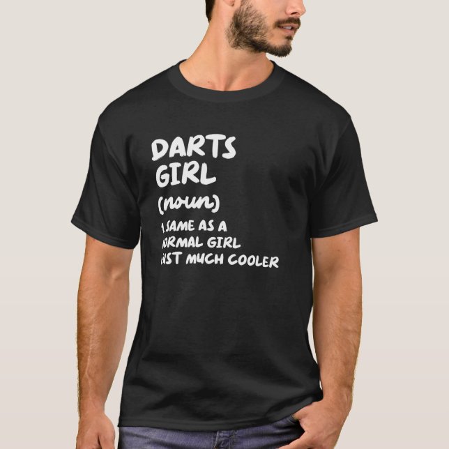 Darts Girl Definition T-Shirt (Front)